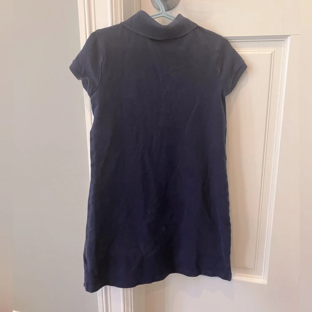Polo Ralph Lauren Kids S 7Y girls polo dress Navy Blue original big pony logo - Picture 4 of 10
